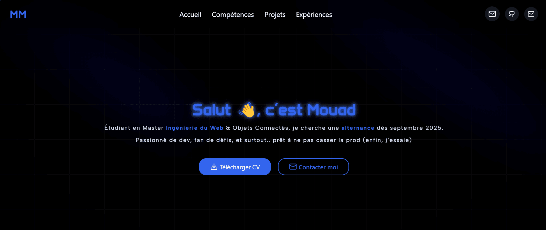Portfolio personnel – Développeur Full Stack & DevOps